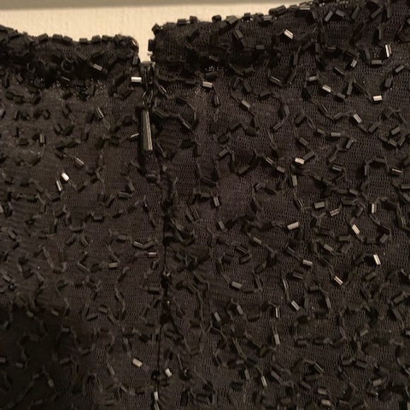 Brilliante Bead Embellished Black Party Dress - Picture 5 of 5